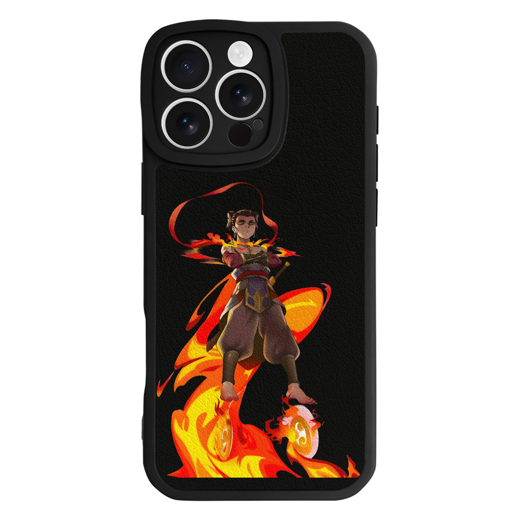 （画像用） Ne Zha 2 ナタ 魔童の大暴れ 【iPhone 16シリーズ対応】シリコンスマホケース（レザー調） 材質：シリコン
